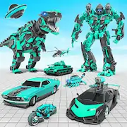 Скачать Dino Robot Car Transform 3DWar [Взлом Много денег и МОД Меню] версия 0.9.2 на Андроид