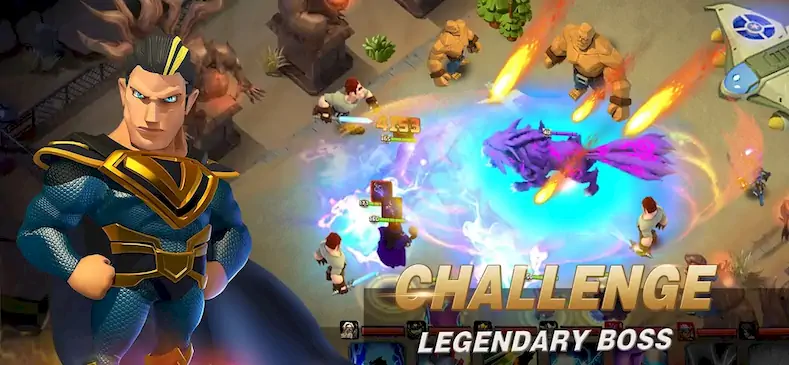 Скачать Clash of Legends:Heroes Mobile [Взлом на монеты и МОД Меню] версия 1.8.9 на Андроид