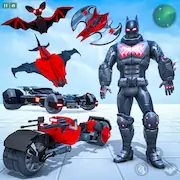 Скачать Bat Hero Man Game : Robot Game [Взлом на деньги и МОД Меню] версия 0.6.5 на Андроид