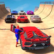 Скачать Superhero Car: Mega Ramp Games [Взлом Бесконечные монеты  и МОД Меню] версия 2.1.6 на Андроид