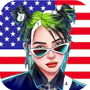 Скачать American Color, Coloring Games [Взлом Много монет и МОД Меню] версия 1.7.3 на Андроид