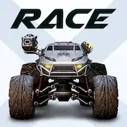 Скачать RACE: Ракеты Арена Машины Экшн [Взлом Много монет и МОД Меню] версия 1.8.8 на Андроид