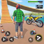 Скачать Гонки на мотоциклах трюковые [Взлом Много монет и МОД Меню] версия 2.8.3 на Андроид