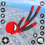 Скачать StickMan Rope Hero Spider Game [Взлом на монеты и МОД Меню] версия 1.6.3 на Андроид