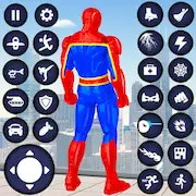 Скачать Spider Rope Hero: Superhero [Взлом Много денег и МОД Меню] версия 1.6.8 на Андроид