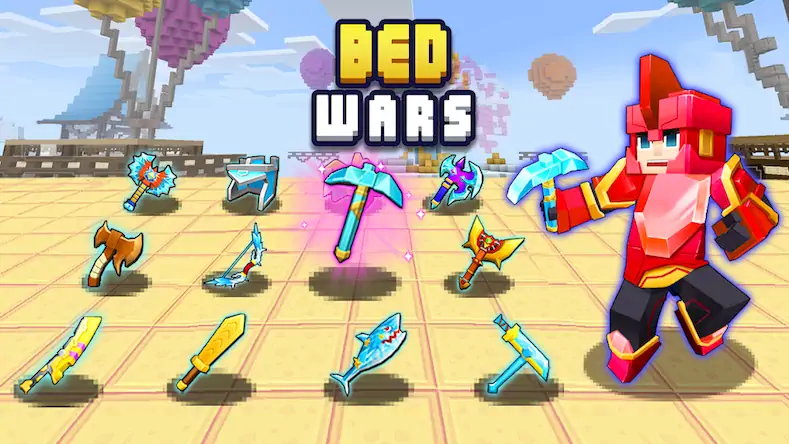 Скачать Bed Wars [Взлом на монеты и МОД Меню] версия 1.5.5 на Андроид