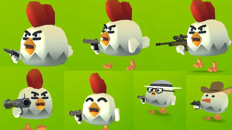 Скачать Chicken Gun [Взлом Бесконечные деньги и МОД Меню] версия 2.4.1 на Андроид