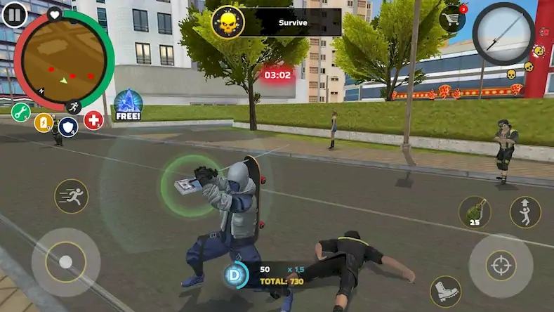 Скачать Rope Hero: Mafia City Wars [Взлом на монеты и МОД Меню] версия 2.8.1 на Андроид