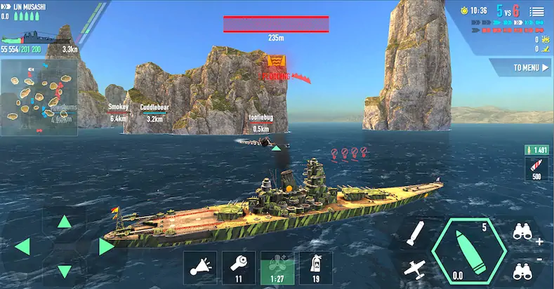 Скачать Battle of Warships: Online [Взлом на монеты и МОД Меню] версия 0.1.3 на Андроид