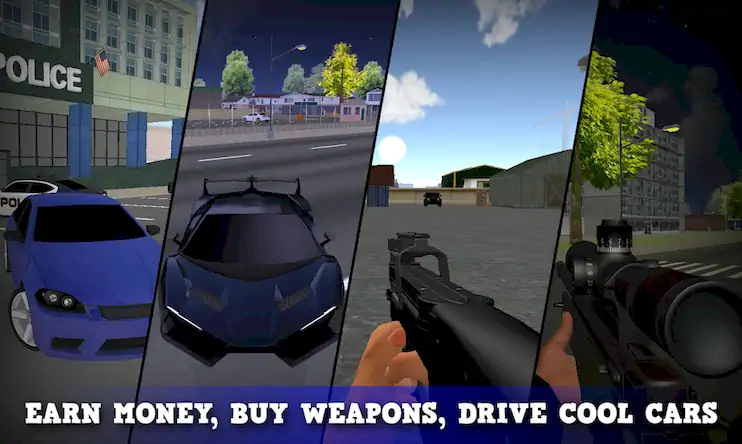 Скачать Justice Rivals 3 Cops&Robbers [Взлом Много монет и МОД Меню] версия 2.8.5 на Андроид