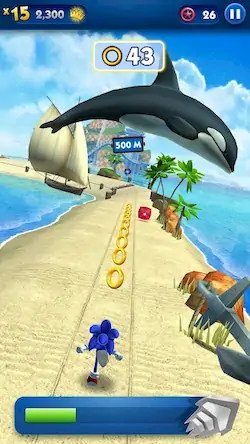 Скачать Sonic Prime Dash [Взлом Бесконечные деньги и МОД Меню] версия 1.4.5 на Андроид