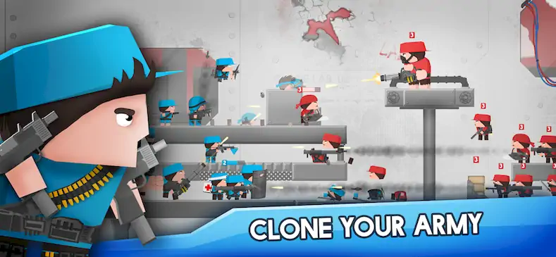 Скачать Clone Armies : Боевая игра [Взлом на деньги и МОД Меню] версия 2.8.9 на Андроид