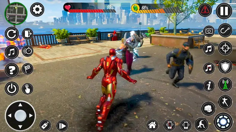 Скачать iron super hero city war fight [Взлом Бесконечные монеты и МОД Меню] версия 1.8.4 на Андроид