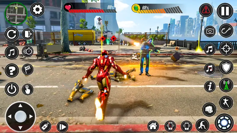 Скачать iron super hero city war fight [Взлом Бесконечные монеты и МОД Меню] версия 1.8.4 на Андроид