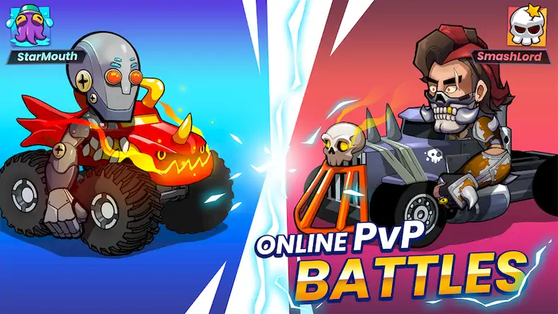 Скачать Smash Stars: Epic Car Battles! [Взлом на деньги и МОД Меню] версия 0.6.3 на Андроид