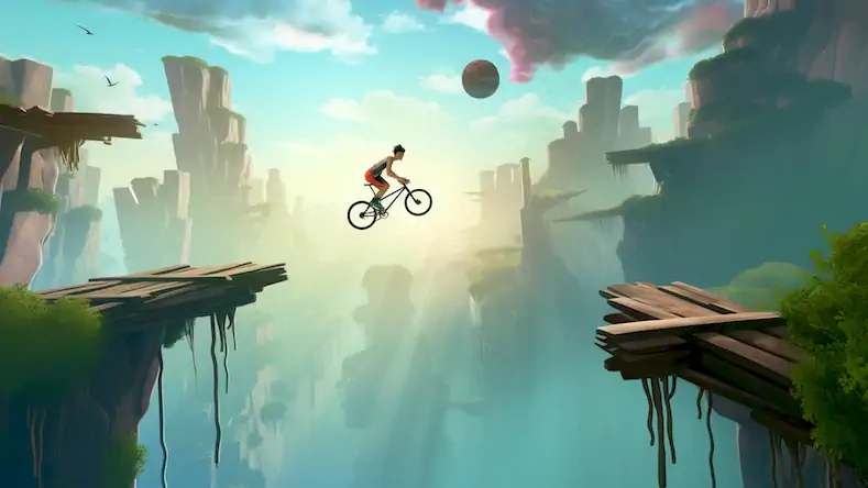 Скачать BMX bike xtreme sky surfer [Взлом Бесконечные деньги и МОД Меню] версия 0.4.8 на Андроид