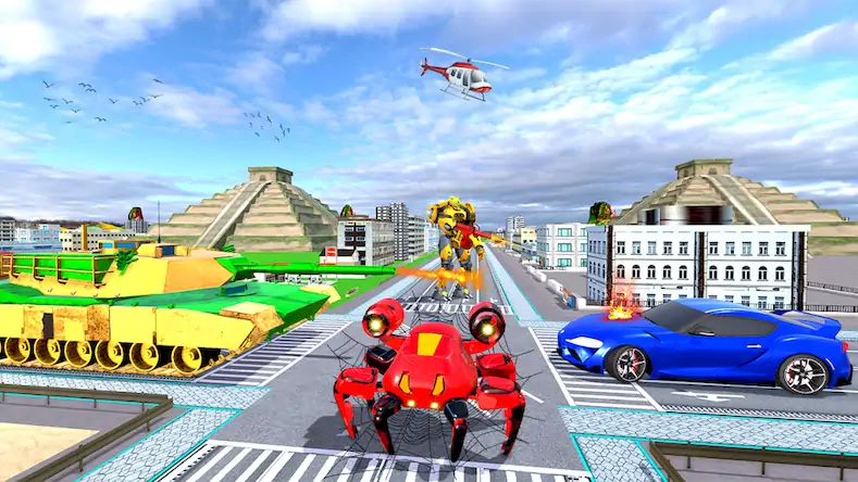 Скачать Spider Robots Transformer 3D [Взлом на деньги и МОД Меню] версия 2.9.7 на Андроид