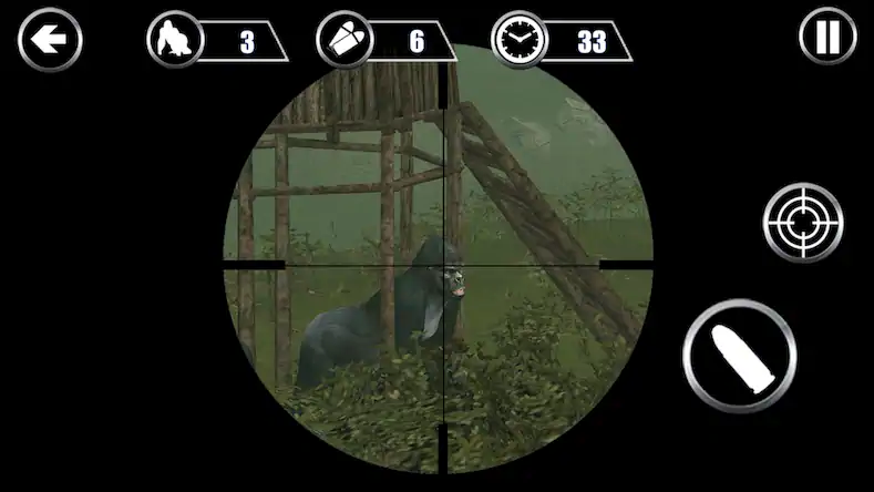 Скачать Gorilla Hunter: Охотничьи игры [Взлом Много денег и МОД Меню] версия 0.4.8 на Андроид