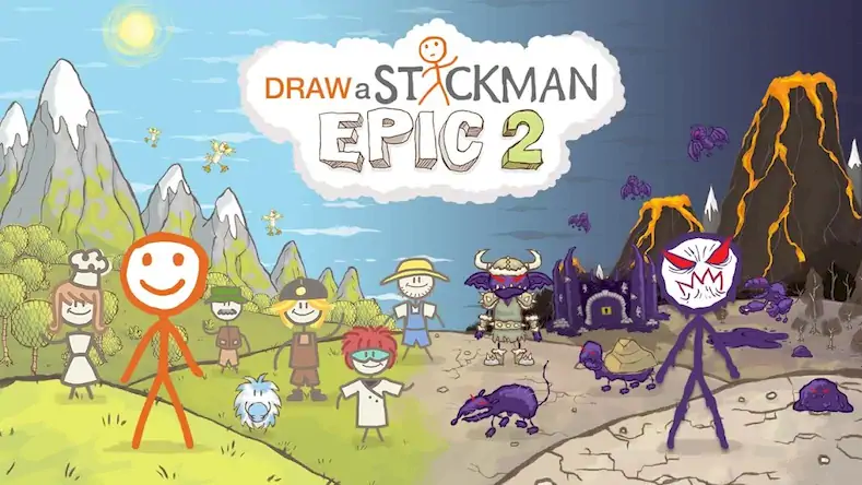 Скачать Draw a Stickman: EPIC 2 [Взлом Много монет и МОД Меню] версия 2.2.6 на Андроид