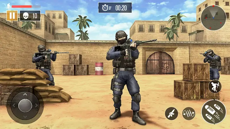 Скачать FPS Commando Game - BattleOps [Взлом Много денег и МОД Меню] версия 2.6.2 на Андроид