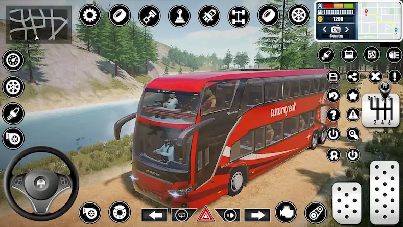 Скачать Coach Bus Driving Simulator [Взлом Бесконечные монеты и МОД Меню] версия 1.8.5 на Андроид