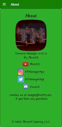Скачать Terraria Manager [Взлом Бесконечные монеты и МОД Меню] версия 2.9.4 на Андроид