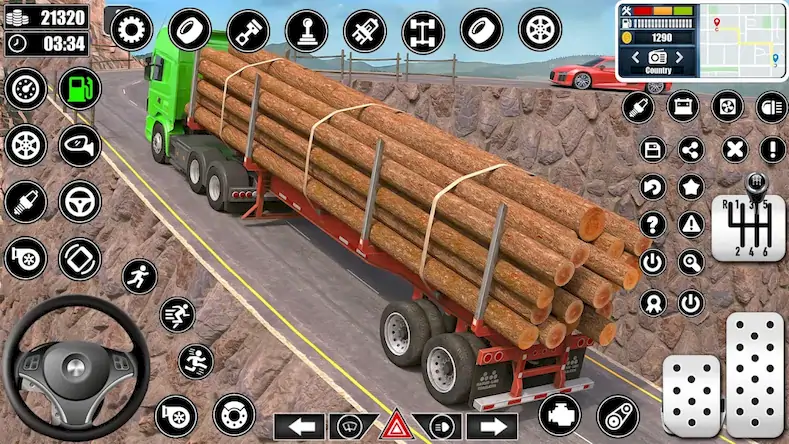 Скачать Log Transporter Truck Driving [Взлом Бесконечные деньги и МОД Меню] версия 1.7.6 на Андроид