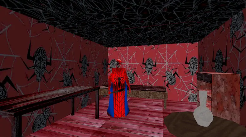 Скачать Spider Granny v3 Horror Mod [Взлом Много монет и МОД Меню] версия 0.7.8 на Андроид