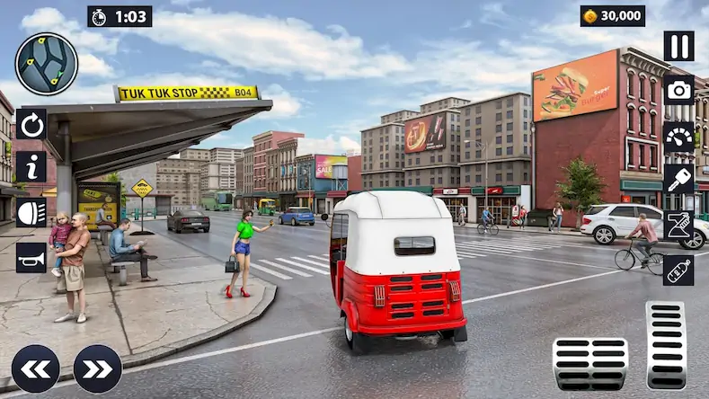 Скачать Modern Rickshaw Driving Games [Взлом Много денег и МОД Меню] версия 1.7.8 на Андроид