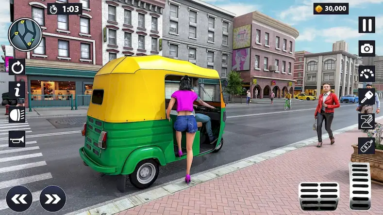 Скачать Modern Rickshaw Driving Games [Взлом Много денег и МОД Меню] версия 1.7.8 на Андроид