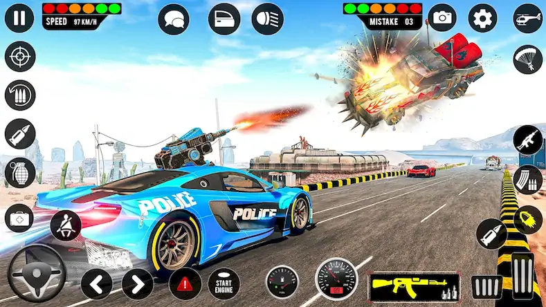 Скачать Полиция Автомобиль Игры [Взлом Много денег и МОД Меню] версия 0.9.5 на Андроид