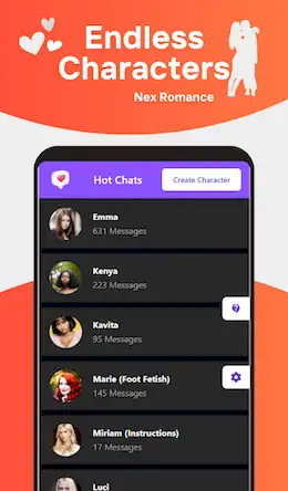 Скачать Nex Romance Ai Girlfriend Chat [Взлом Бесконечные монеты и МОД Меню] версия 1.3.7 на Андроид