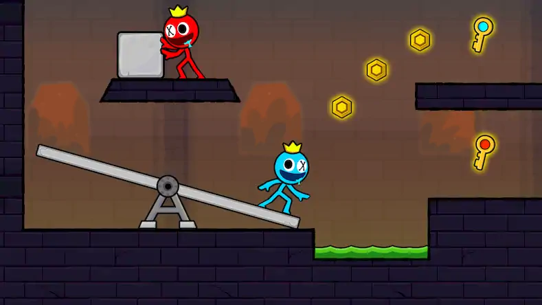 Скачать Red and Blue Stickman 2 [Взлом на деньги и МОД Меню] версия 2.9.1 на Андроид