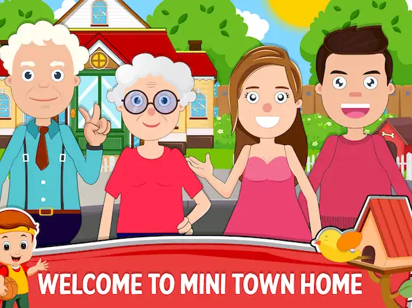 Скачать Мини-городок: домашняя игра [Взлом на деньги и МОД Меню] версия 1.3.3 на Андроид