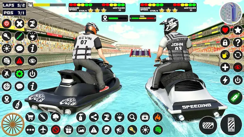 Скачать Jetski Boat Racing: Boat Games [Взлом Много денег и МОД Меню] версия 1.8.4 на Андроид