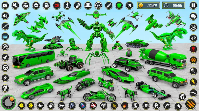Скачать Dino Robot - Car Robot Games [Взлом Много монет и МОД Меню] версия 0.9.8 на Андроид