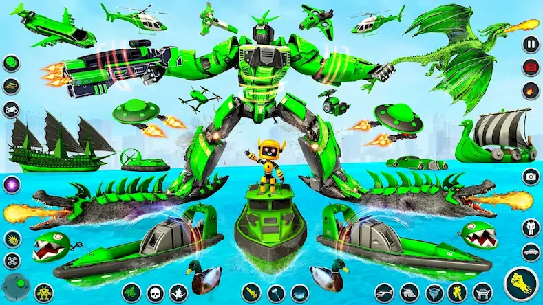 Скачать Dino Robot - Car Robot Games [Взлом Много монет и МОД Меню] версия 0.9.8 на Андроид