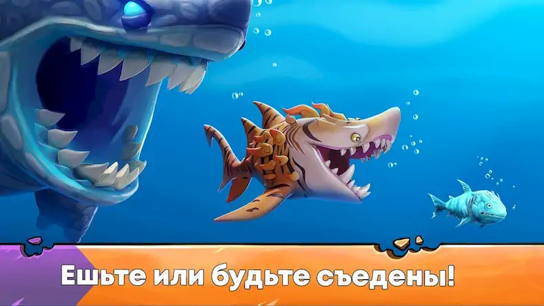 Скачать Hungry Shark Evolution: акула [Взлом Бесконечные деньги и МОД Меню] версия 0.5.4 на Андроид