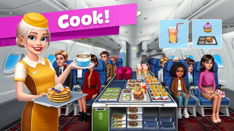 Скачать Airplane Chefs - Cooking Game [Взлом Много денег и МОД Меню] версия 2.7.1 на Андроид