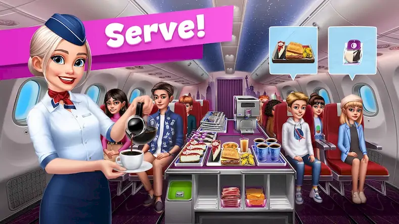 Скачать Airplane Chefs - Cooking Game [Взлом Много денег и МОД Меню] версия 2.7.1 на Андроид