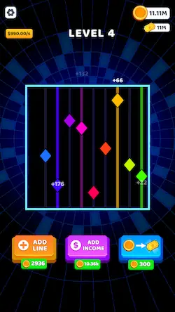 Скачать Bouncing Rainbow: Кликер игры [Взлом Много монет и МОД Меню] версия 2.3.2 на Андроид