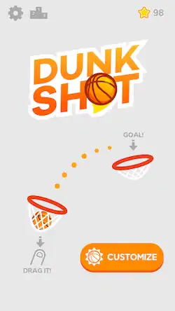 Скачать Dunk Shot [Взлом Бесконечные монеты и МОД Меню] версия 2.4.8 на Андроид