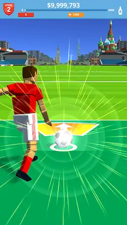 Скачать Soccer Kick [Взлом Бесконечные монеты и МОД Меню] версия 1.1.8 на Андроид
