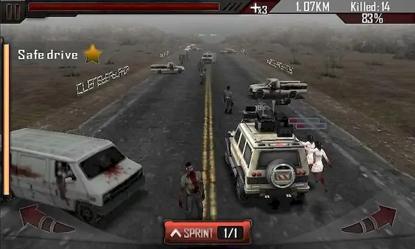 Скачать Убийца зомби - Zombie Road 3D [Взлом Много денег и МОД Меню] версия 2.9.7 на Андроид