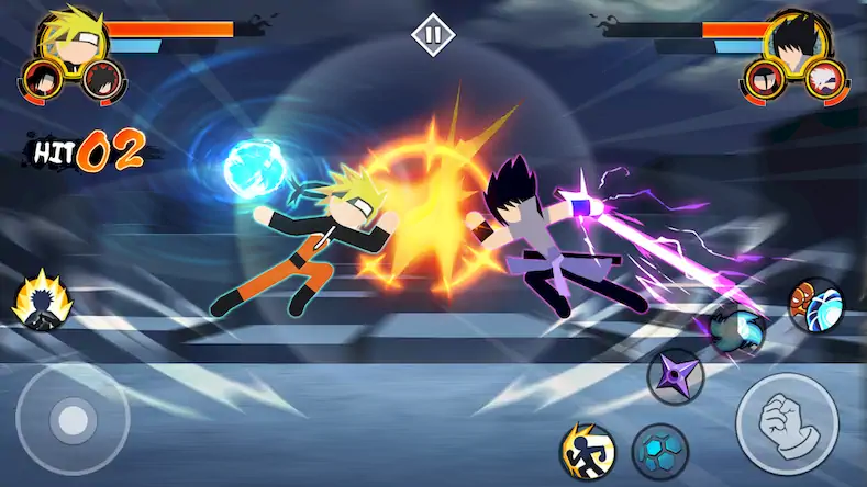 Скачать Stickman Ninja - 3v3 Battle [Взлом Много монет и МОД Меню] версия 1.8.1 на Андроид