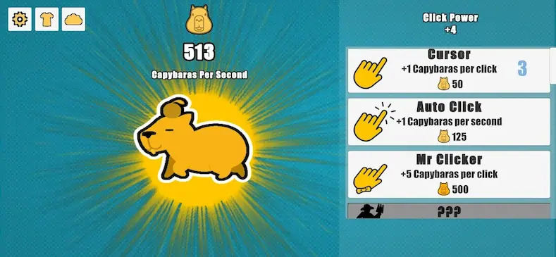 Скачать Capybara Clicker [Взлом Бесконечные деньги и МОД Меню] версия 1.1.1 на Андроид