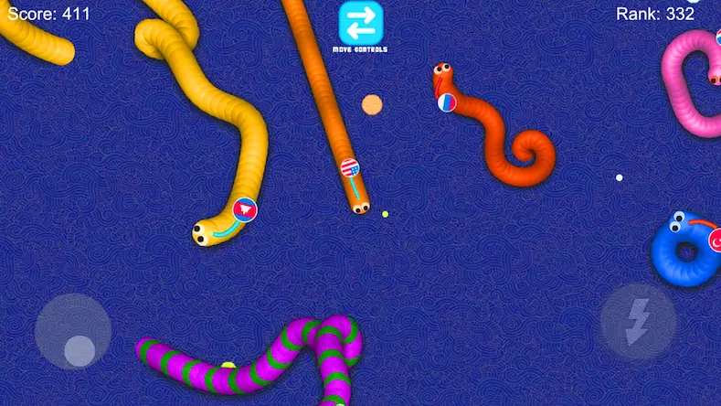 Скачать Worms Snake Zone Battle .io [Взлом на деньги и МОД Меню] версия 0.8.5 на Андроид