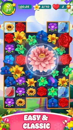 Скачать Bloom Rose - Match 3 Puzzles [Взлом Бесконечные деньги и МОД Меню] версия 0.8.5 на Андроид