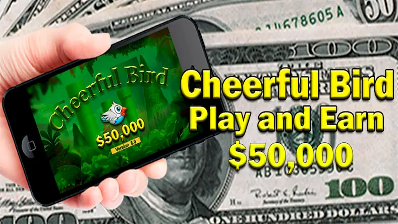 Скачать Cheerful bird. Get money. [Взлом Бесконечные деньги и МОД Меню] версия 0.7.6 на Андроид