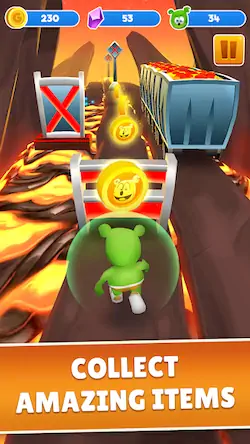 Скачать Gummy Bear Run-бесконечный бег [Взлом Бесконечные монеты и МОД Меню] версия 0.9.5 на Андроид